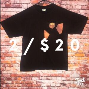 Switcher Black and Orange Graphic Tee Shirt
